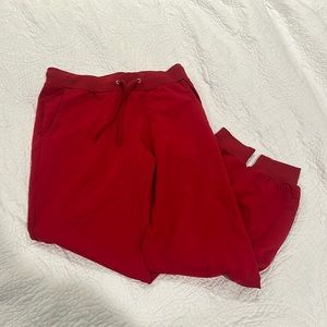 the drop red sweatpants, size small